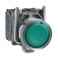 xb4bw33m5 Schneider Electric Harmony XB4 Series Illuminated Push Button, Panel Mount, 22mm Cutout, SPDT, IP66, IP67, IP69(IP69K)