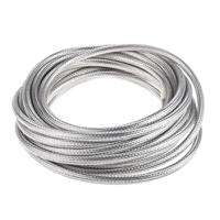 ray-101-10010ck0610 TE Connectivity Expandable Braided Copper Silver Cable Sleeve, 10mm Diameter, 10m Length, RayBraid Series