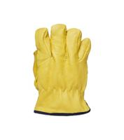 dr100-10 Polyco Healthline Daytona Yellow Leather Reusable Gloves, Size 10, Nitrile Foam Coating