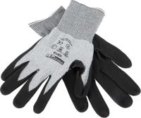 g910-09 Pro Fit Black, Grey Nitrile Glove, Size 9, Nitrile Foam Coating