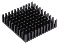 ick-bga-40x40x10 Fischer Elektronik Heatsink, Universal Square Alu, 13.8K/W, 40 x 40 x 10mm, Adhesive Foil, Conductive Foil