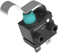 asqm17428-a Panasonic Simulated Roller Lever Snap Action Micro Switch, Solder Terminal, 50mA at 16V DC, SPST, IP67