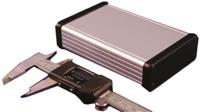 1455j1202 Hammond 1455 Silver Anodised Aluminium Enclosure, 120 x 81.13 x 30.13mm