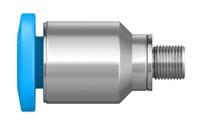 qsm-m3-4-i Festo QS Series Straight Threaded Adaptor, M3 Male to Push In 4 mm, Threaded-to-Tube Connection Style, 153314