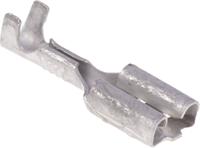 41969-2 TE Connectivity FASTON .250 Uninsulated Female Spade Connector, Receptacle, 6.35 x 0.81mm Tab Size, 0.3mm² to 0.8mm²