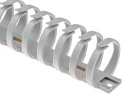 l22327035 Hager Self Adhesive Grey Slotted Flexible Panel Trunking - Flexible Slot, W33 mm x D31mm, L0.5m, Polyamide