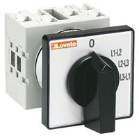 gx1668u Lovato 4 Position 30° Voltmeter Cam Switch, 16A, Knob Actuator