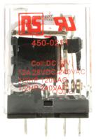 450-0251 RS PRO PCB Mount Power Relay, 24V dc Coil, 15A Switching Current, SPDT
