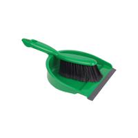 102940g Robert Scott Green Dustpan & Brush for Dust Cleaning with brush included