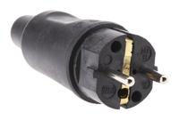 179016004 Kopp Black Cable Mount Mains Connector Plug, Rated At 16A, 250 V