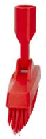 70404 Vikan Very Hard Bristle Red Scrubbing Brush, 40mm bristle length, Polyester bristle material