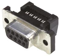 1658612-4 TE Connectivity Amplimite HDF-20 9 Way Right Angle Cable Mount D-sub Connector Socket, 2.77mm Pitch