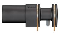 669040-21 Staubli Black Female Banana Socket, 4 mm Connector, Solder Termination, 24A, 1000V, Gold Plating