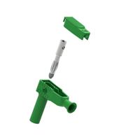 1067s-v Electro PJP Green Male Banana Plug, 4 mm Connector, Solder Termination, 20A, 1kV, Nickel Plating