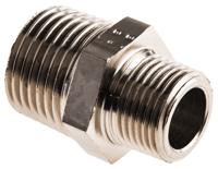 0900-17-21 Legris LF3000 Series Straight Threaded Adaptor, R 3/8 Male to R 1/2 Male, Threaded Connection Style