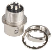 hr10a-7r-6p73 Hirose Circular Connector, 6 Contacts, Panel, Miniature Connector, Socket, Male, HR10 Series