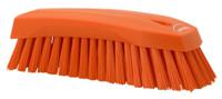 38907 Vikan Hard Bristle Orange Scrubbing Brush, 36mm bristle length, Polyester bristle material