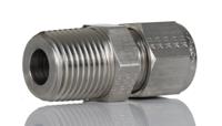 8msc8n-316 Parker Stainless Steel Pipe Fitting, Straight Coupler NPT 1/2in