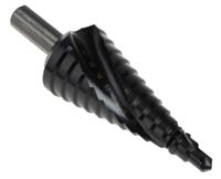 4407024 EXACT 3-Piece Step Drill Bit Set for Metal, 30mm Max, 4mm Min, HSS Bits