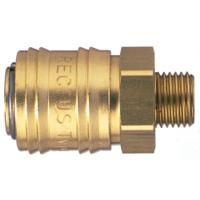 24kaaw17mpn Legris Nickel Plated Brass Male Pneumatic Quick Connect Coupling, BSPP 3/8 in Male 25mm Male Thread