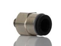 3101-06-19 Legris LF3000 Series Straight Threaded Adaptor, M5 Male to Push In 6 mm, Threaded-to-Tube Connection Style