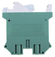 878-7575 RS PRO 2-Way DIN Rail Earth Block, 0.2 to 4mm², 26 → 10 AWG Wire, Screw