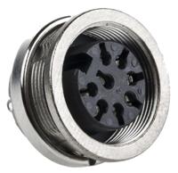 c091-31n008-1002 Amphenol C 091 D Series, 8 Pole Din Socket Socket, 5A, 100 V ac/dc IP67