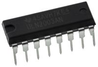 uln2003an Texas Instruments ULN2003AN, 7-element NPN Darlington Transistor Array, 500 mA 50 V, 16-Pin PDIP