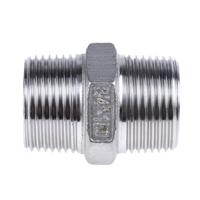 499-3057 RS PRO Stainless Steel Pipe Fitting Hexagon Hexagon Nipple, Male R 3/4in x Male R 3/4in