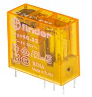 405280240000 Finder PCB Mount Power Relay, 24V ac Coil, 8A Switching Current, DPDT