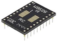 w9526rc Winslow Straight Through Hole Mount 0.65 mm, 2.54 mm Pitch IC Socket Adapter, SSOP 20 to DIP 20