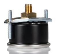 192-6253 RS PRO G 1/8 Analogue Pressure Gauge 4bar Back Entry 50mm Outside Diameter, UKAS