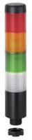 69914075 Werma Kompakt 37 Series Clear, Green, Red, Yellow Buzzer Signal Tower, 4 Lights, 24 V, Built-in Mount