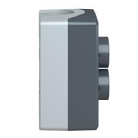 xald224 Schneider Electric Spring Return Enclosed Push Button - SPST, SPST, Polycarbonate, Green, Red, ARRET, MARCHE, IP66,