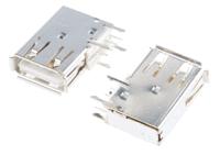 73725-0110blf Amphenol Communications Solutions Right Angle, Through Hole, Socket- Single Port Type A 2.0 USB Connector