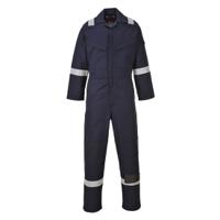 fr50narm Portwest Navy Reusable Hi Vis Overalls, M