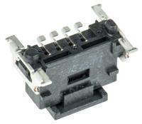 214017-214017-e ERNI MiniBridge Series Straight Surface PCB Header, 4 Contact(s), 1.27 mm Pitch, 1 Row, Shrouded