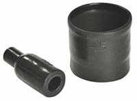 410-30001-1030-4-gw24-po-x-bk HellermannTyton Cable Boot Black, Fluid Resistant Elastomer, 12mm