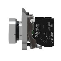 xb4ba11 Schneider Electric Harmony XB4 Series Push Button, Spring Return, Panel Mount, 22mm Cutout, SPST, 600V, IP66, IP67,