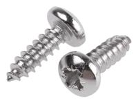 522-1460 RS PRO Plain Stainless Steel Pan Head Self Tapping Screw, N°8 x 1/2in Long 13mm Long