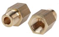 0167-13-14 Legris Straight Threaded Adaptor, R 1/4 Male to NPT 1/4 Female, Threaded Connection Style
