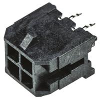 43045-0412 Molex Micro-Fit 3.0 Series Straight Through Hole PCB Header, 4 Contact(s), 3 mm Pitch, 2 Row, Shrouded
