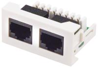 768-4245 RS PRO 2 Way Cat6e, IDC Faceplate