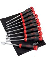 292p-j9 SAM Nut Driver Set, 3.5 mm, 4 mm, 5.5 mm, 5 mm, 6 mm, 7 mm, 8 mm, 9 mm, 10 mm Tip