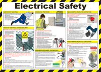 901-1399 Electrical Safety Safety Guidance Safety Poster, Semi Rigid Laminate, English, 420 mm, 590mm