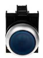78639210-m22-dl-bm22-am22-led-b Eaton RMQ Titan M22 Series Blue Illuminated Momentary Push Button Head, 22mm Cutout, IP69K