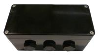 cep167575pau CE-TEK CEP Series Black Polyester Junction Box, IP66, ATEX, 75 x 160 x 75mm