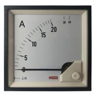 186-2466 RS PRO Analogue Panel Ammeter 40 (Input)A AC, 92mm x 92mm, 1 % Moving Iron