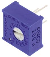 3386p-1-503lf 50kΩ, Through Hole Trimmer Potentiometer 0.5W Top Adjust Bourns, 3386