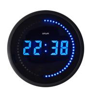 11522 Orium Black Wall Clock, 30cm Diameter